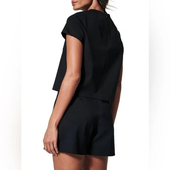 NWT SPANX The Perfect Funnel Top in Very Black l Size Small - Picture 5 of 8